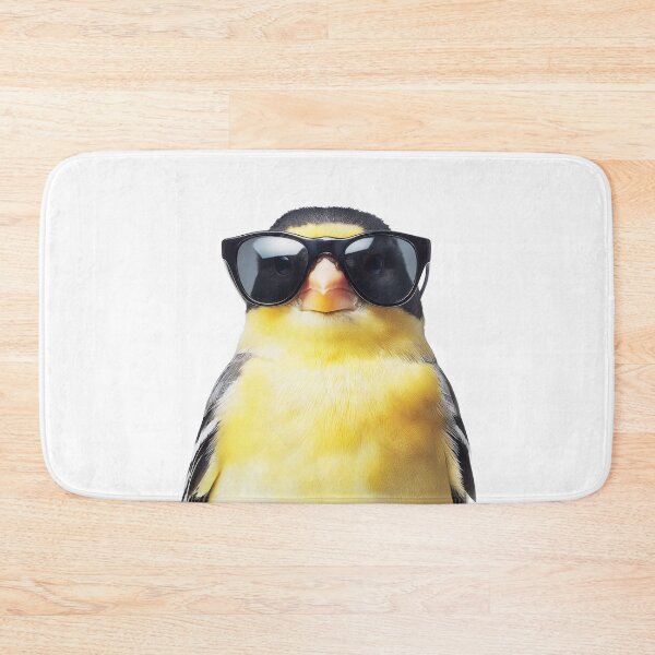 Item preview, Funny cool Goldfinch bird wearing sunglasses designed and sold by LazyOwlStore.