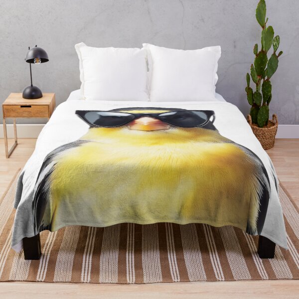 Item preview, Funny cool Goldfinch bird wearing sunglasses designed and sold by LazyOwlStore.