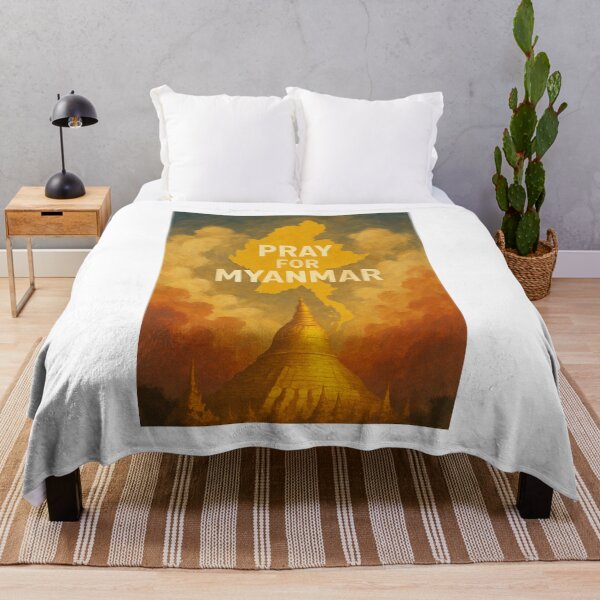 Item preview, Pray for Myanmar Earthquake designed and sold by Places On Earth.