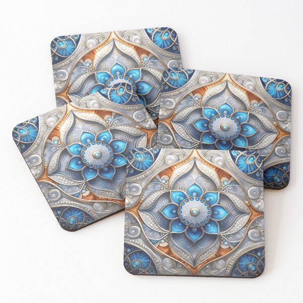 Item preview, Mother of Pearl abstract flower designed and sold by rainsdesigns.
