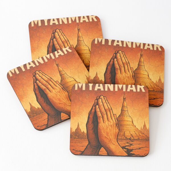 Item preview, Pray for Myanmar Earthquake designed and sold by Places On Earth.
