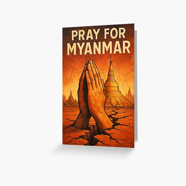 Item preview, Pray for Myanmar Earthquake designed and sold by Places On Earth.