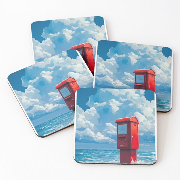 Item preview, Anime sea and clouds, dreamlike fantasy wallpaper  designed and sold by bas19101.