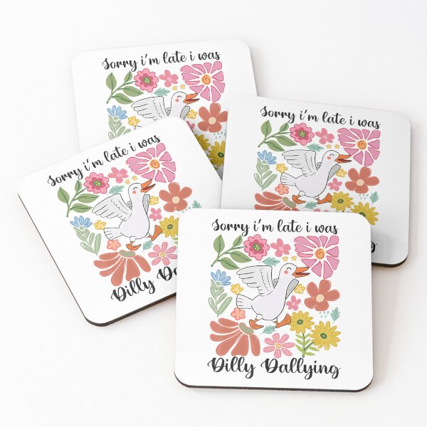 Item preview, Retro Sorry I'm Late I Was Dilly Dallying Goose Mothers Day designed and sold by lidanmasi.