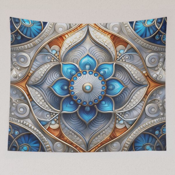 Item preview, Mother of Pearl abstract flower designed and sold by rainsdesigns.