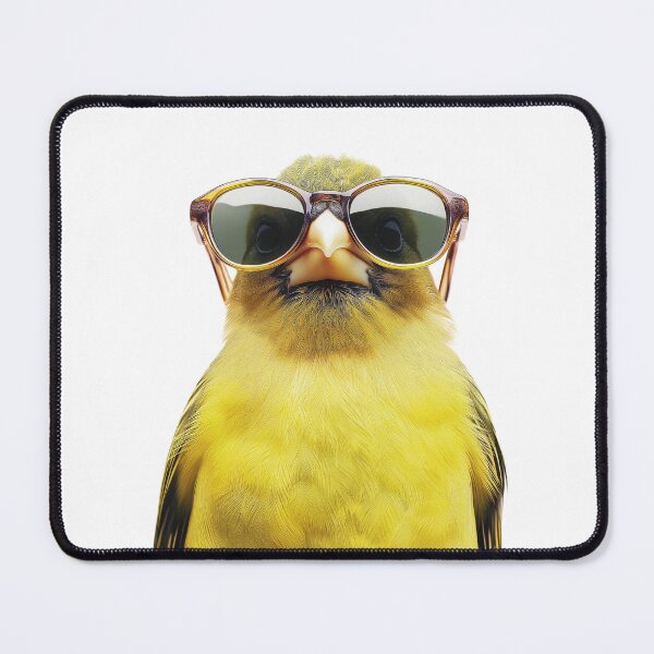 Item preview, Funny cool Greenfinch bird wearing sunglasses designed and sold by LazyOwlStore.
