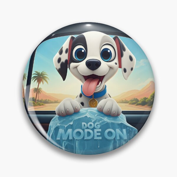 Item preview, Vibrant Animation-Inspired Dalmatian Puppy in Joyful Car Ride designed and sold by rgagliardi2017.