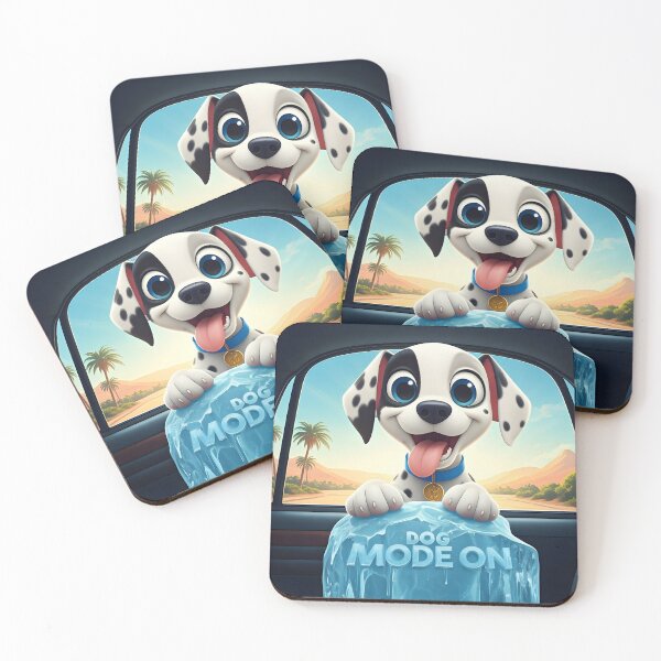 Item preview, Vibrant Animation-Inspired Dalmatian Puppy in Joyful Car Ride designed and sold by rgagliardi2017.