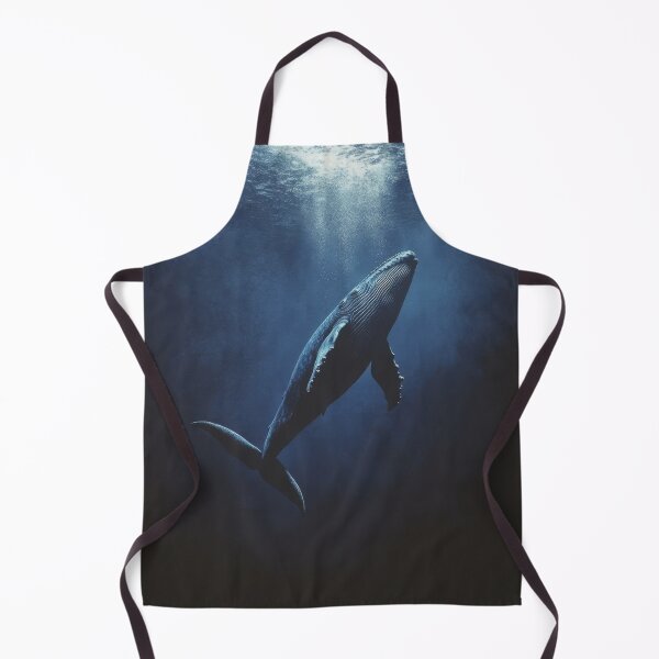 Item preview, A blue whale swims in the sea, view from below, looking under the whale. Drawing, graphics designed and sold by Julia Shepeleva.