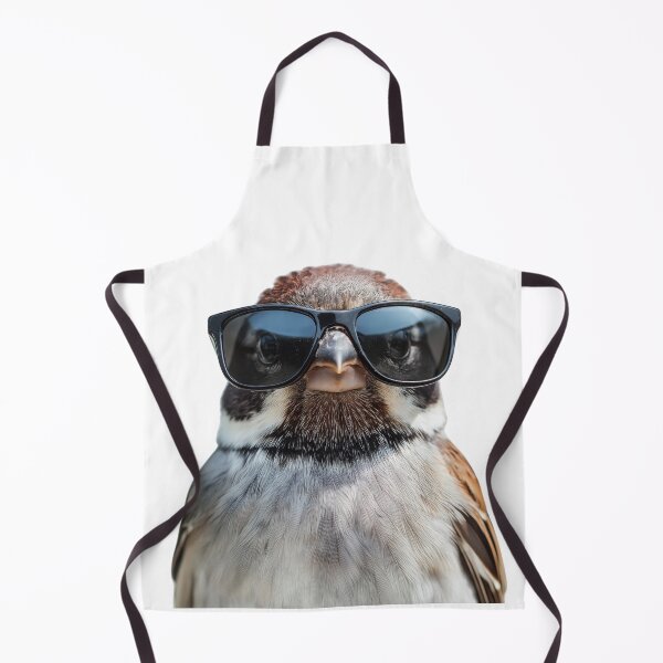 Item preview, Funny cool House sparrow bird wearing sunglasses designed and sold by LazyOwlStore.