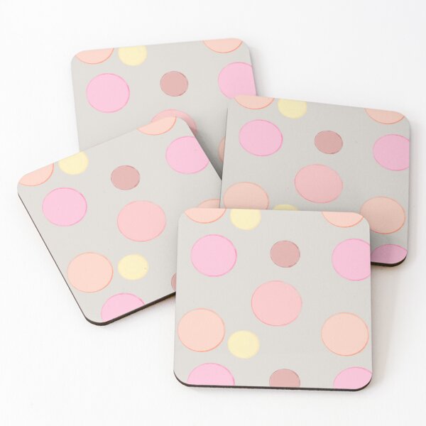 Item preview, Pastel Outlined Dots on Stone Gray designed and sold by JaygiesDesign.
