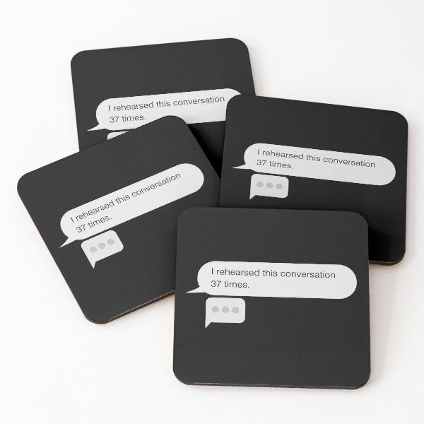 Item preview, iPhone Text Bubble Message Style - Anxiety, Overthinking, and Funny designed and sold by mimiscreativity.