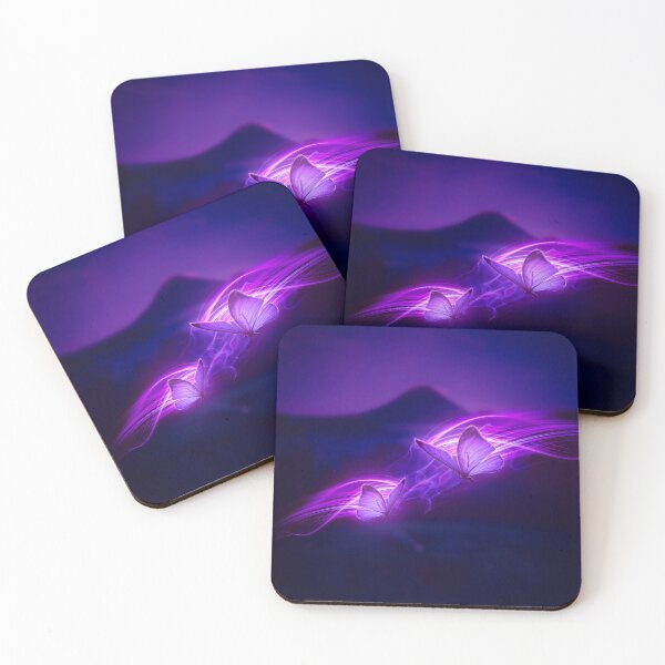 Item preview, Neon Purple Butterflies designed and sold by ApGraphicDesigns.