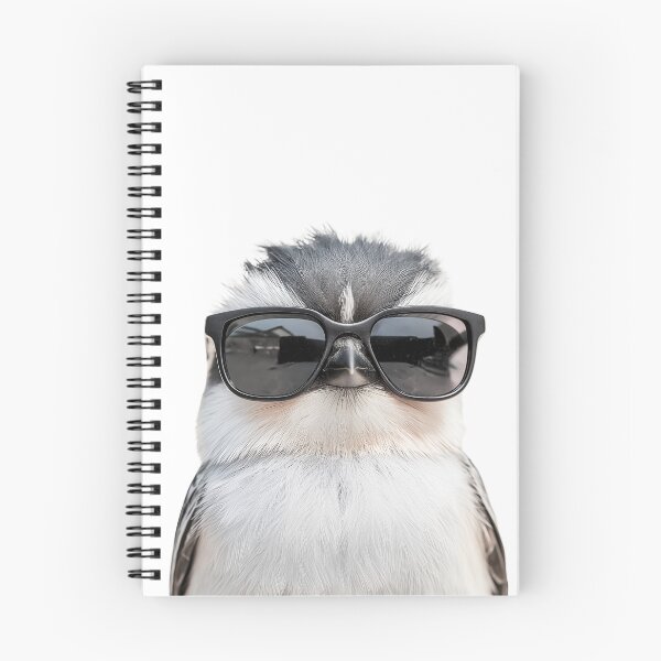 Item preview, Funny cool Long-tailed tit bird wearing sunglasses designed and sold by LazyOwlStore.