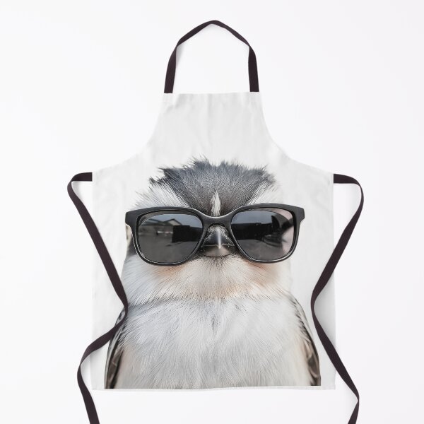 Item preview, Funny cool Long-tailed tit bird wearing sunglasses designed and sold by LazyOwlStore.