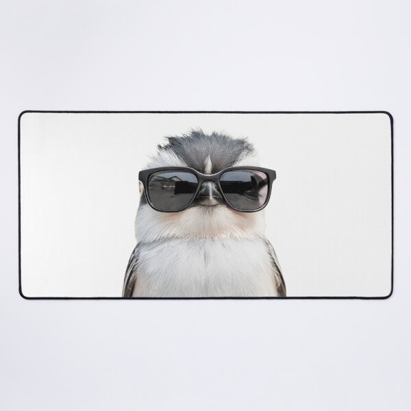 Item preview, Funny cool Long-tailed tit bird wearing sunglasses designed and sold by LazyOwlStore.