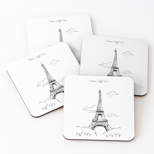 Item preview, France, Eiffel Tower Line Art - Minimalist Paris Landmark Drawing designed and sold by Art of Ngu.