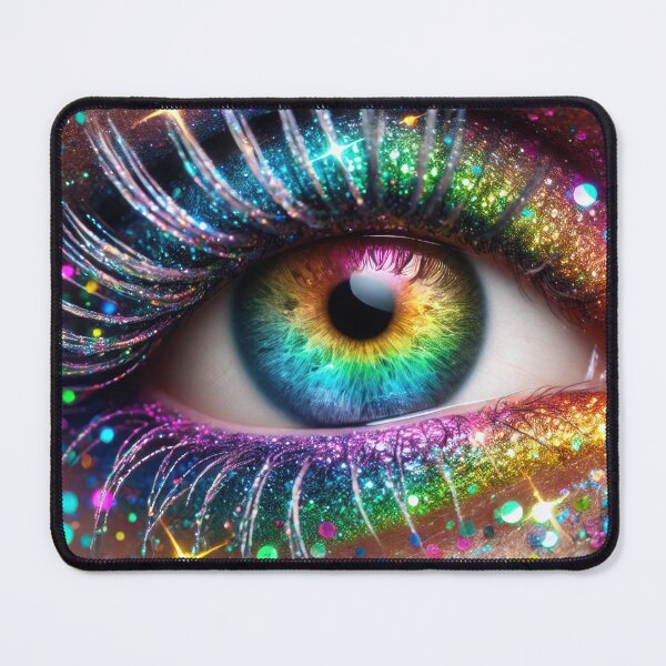 Item preview, Rainbow Glitter Eye designed and sold by Tau Tia L Douglass.