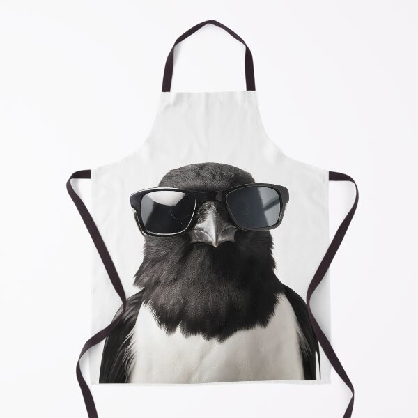 Item preview, Funny cool Magpie bird wearing sunglasses designed and sold by LazyOwlStore.