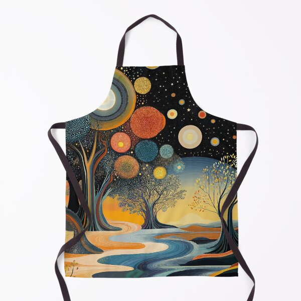 Item preview, Surreal Floating Islands with a River of Stars – Dreamlike Landscape designed and sold by Moss and Moon Studio.