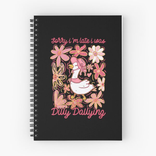 Item preview, Sorry I'm Late I Was Dilly Dallying Goose Floral Goose designed and sold by lidanmasi.