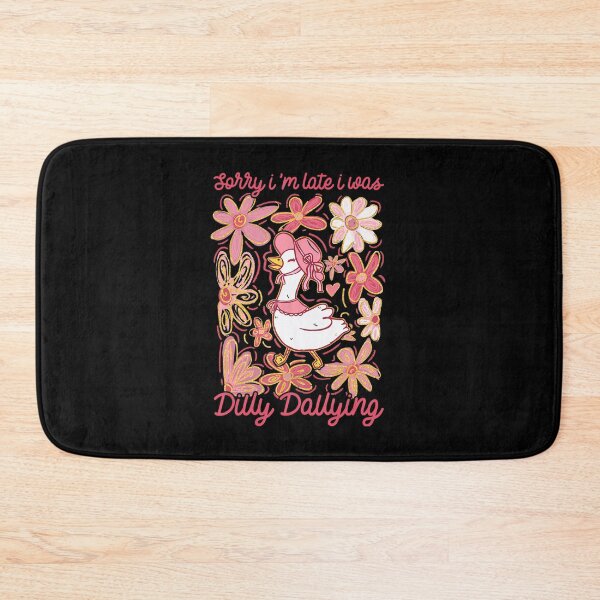 Item preview, Sorry I'm Late I Was Dilly Dallying Goose Floral Goose designed and sold by lidanmasi.