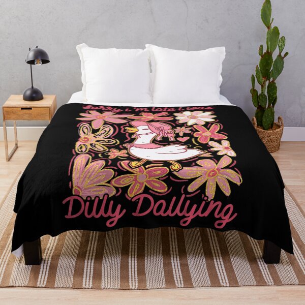 Item preview, Sorry I'm Late I Was Dilly Dallying Goose Floral Goose designed and sold by lidanmasi.