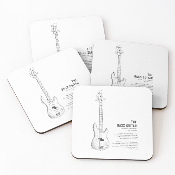 Item preview, The Bas Guitar Simple Artistic Sketch  designed and sold by The Art of Kkatarynka.