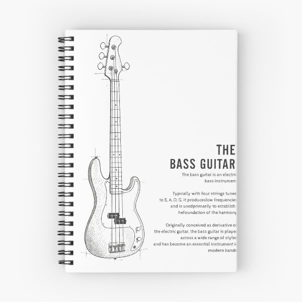 Item preview, The Bas Guitar Simple Artistic Sketch  designed and sold by The Art of Kkatarynka.