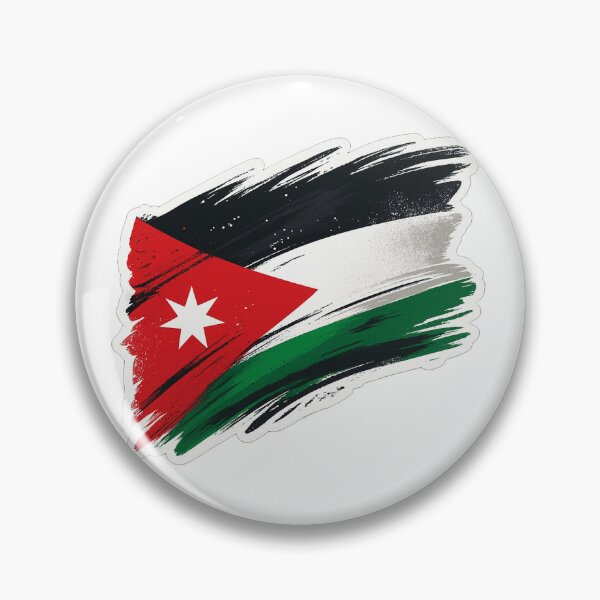 Item preview, Jordan flag sticker designed and sold by AL-WADI.