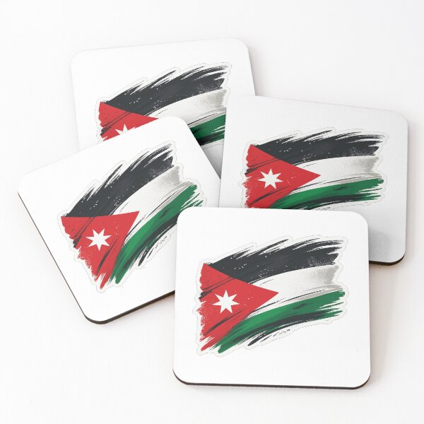 Item preview, Jordan flag sticker designed and sold by AL-WADI.
