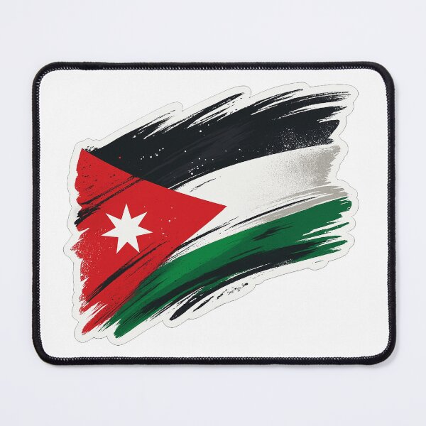 Item preview, Jordan flag sticker designed and sold by AL-WADI.