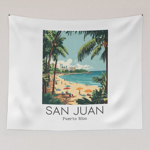 Item preview, A Vintage Illustration of San Juan - Puerto Rico  designed and sold by GoodOldVintage.