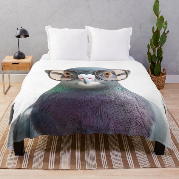 Item preview, Funny cool Wood pigeon bird wearing sunglasses designed and sold by LazyOwlStore.