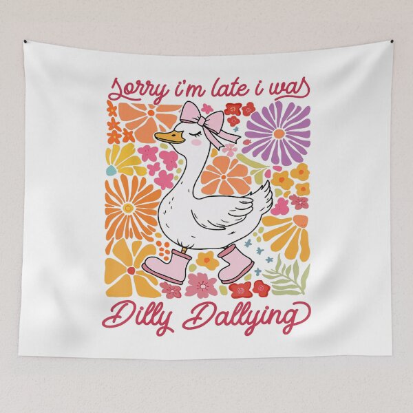 Item preview, Sorry I'm Late I Was Dilly Dallying Goose Funny Mama Goose designed and sold by lidanmasi.