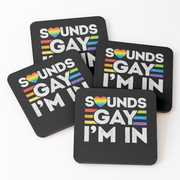 Item preview, Funny Sounds Gay I'm In With Rainbow Flag For Pride Month Cute designed and sold by FantasyFablesC.