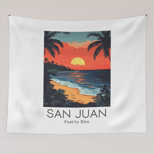 Item preview, A Vintage Illustration of San Juan - Puerto Rico  designed and sold by GoodOldVintage.