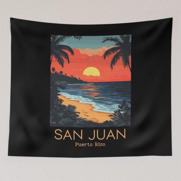 Item preview, A Vintage Illustration of San Juan - Puerto Rico  designed and sold by GoodOldVintage.