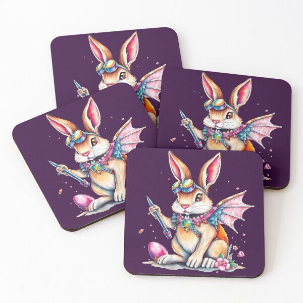 Item preview, Magical fantasy pink rabbit with wings designed and sold by Valentina-ty.