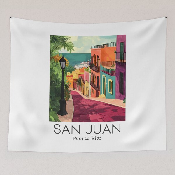 Item preview, A Vintage Illustration of San Juan - Puerto Rico  designed and sold by GoodOldVintage.