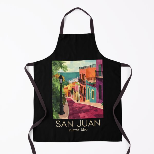 Item preview, A Vintage Illustration of San Juan - Puerto Rico designed and sold by GoodOldVintage.