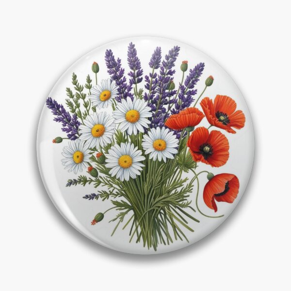 Item preview, Ethereal Meadow: Clear Watercolor Wildflower Bunch designed and sold by STmez Design.