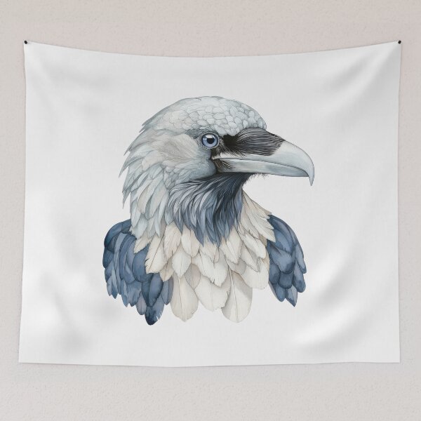 Item preview, Majestic Blue Eagle - Watercolor Bird Portrait Art designed and sold by AchaRat.