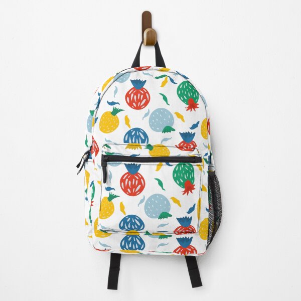 Item preview, Bright and lively repeating pattern showcasing stylized pineapples and colorful shapes. designed and sold by olenapetol.