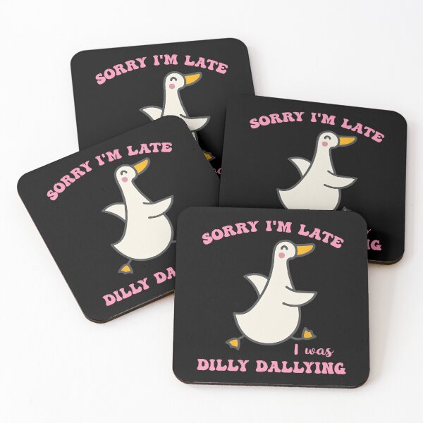 Item preview, Sorry I'm Late I Was Dilly Dallying Goose Graphic Girl Women designed and sold by lidanmasi.