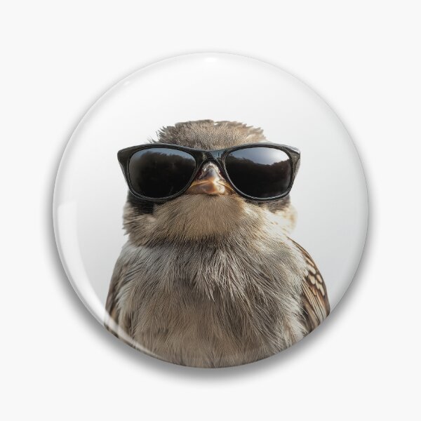 Item preview, Funny cool Wren bird wearing sunglasses designed and sold by LazyOwlStore.