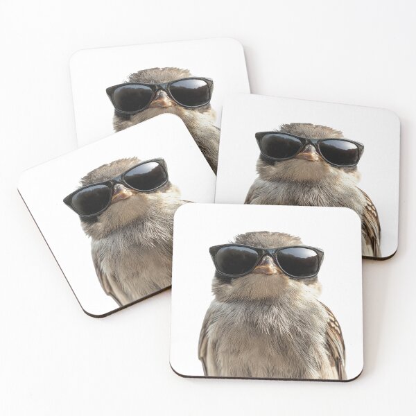 Item preview, Funny cool Wren bird wearing sunglasses designed and sold by LazyOwlStore.