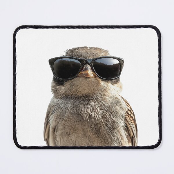 Item preview, Funny cool Wren bird wearing sunglasses designed and sold by LazyOwlStore.