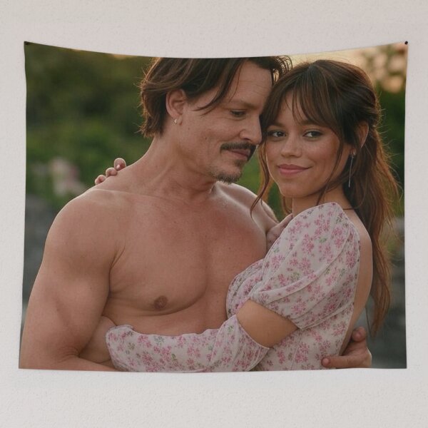 Item preview, johnny depp and jenna ortega designed and sold by Estiny-1993.