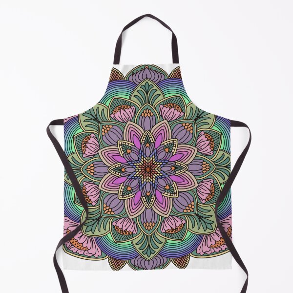 Artikelvorschau, Pastell Boho Mandala – Elegante florale Meditationskunst in sanftem Lila und Grün entworfen und verkauft von Mondee Shop.